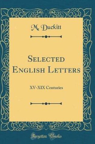 Cover of Selected English Letters