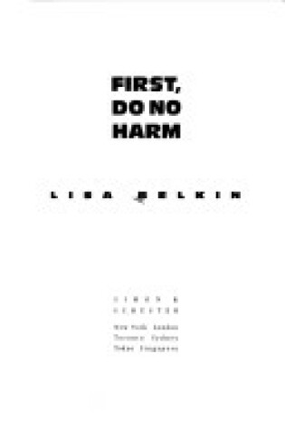 Cover of First, Do No Harm