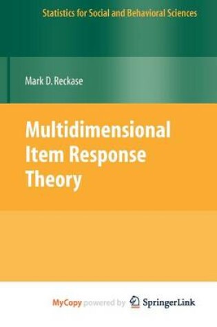 Cover of Multidimensional Item Response Theory