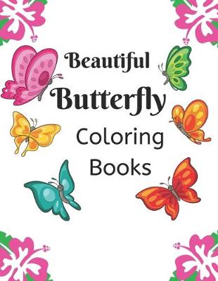 Book cover for Beautiful Butterfly Coloring Books for Adults