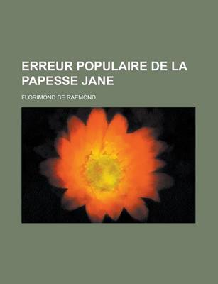 Book cover for Erreur Populaire de La Papesse Jane