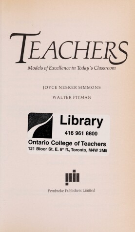 Book cover for Teachers