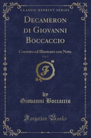 Cover of Decameron Di Giovanni Boccaccio, Vol. 5