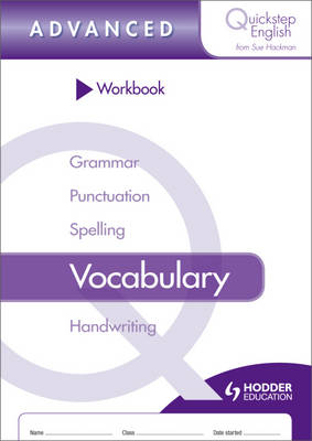 Book cover for Quickstep English Workbook Vocabulary Advanced Stage