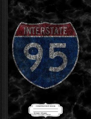 Book cover for Vintage U.S. Interstate I95 Composition Notebook