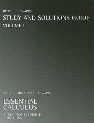 Book cover for Essential Calculus Study and Solutions Guide, Volume I