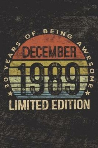 Cover of December 1989 Limited Edition 30 Years of Being Awesome