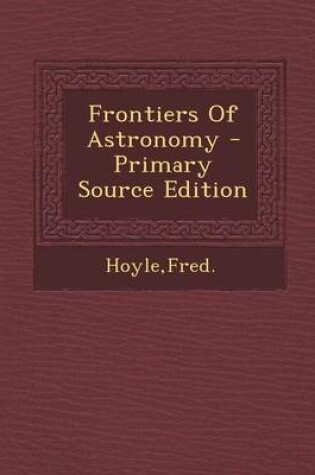 Cover of Frontiers of Astronomy