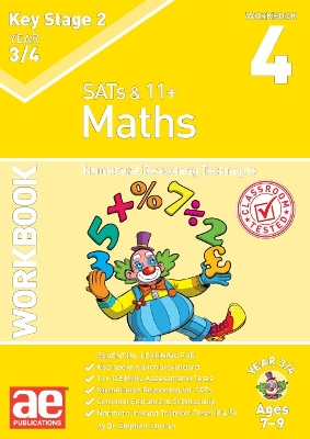 Book cover for KS2 Maths Year 3/4 Workbook 4