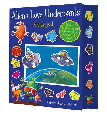 Book cover for Aliens Love Underpants! Fuzzy Felt