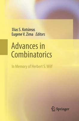 Book cover for Advances in Combinatorics