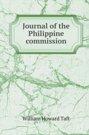 Cover of Journal of the Philippine commission