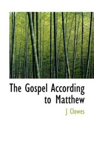 Cover of The Gospel According to Matthew