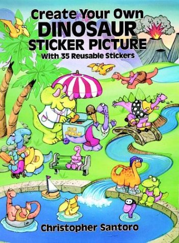 Book cover for Create Your Own Dinosaur Sticker Picture