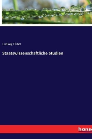 Cover of Staatswissenschaftliche Studien