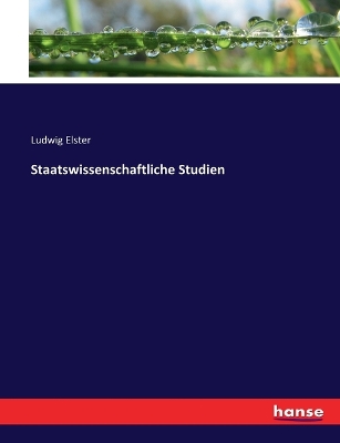 Book cover for Staatswissenschaftliche Studien