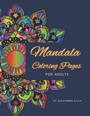 Book cover for Mandala Coloring Pages for Adults