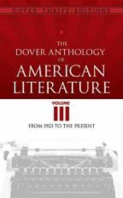 Cover of Dover Anthology of American Literature, Volume III