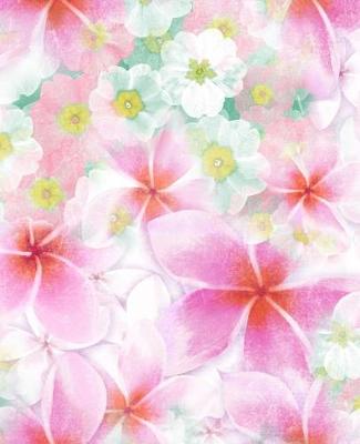 Book cover for Soft Pastel Frangipani Flower Notebook