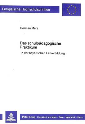 Cover of Das Schulpaedagogische Praktikum