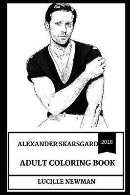 Book cover for Alexander Skarsgard Adult Coloring Book
