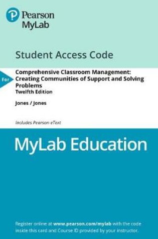 Cover of Mylab Education with Pearson Etext -- Access Card -- For Comprehensive Classroom Management