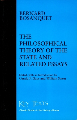 Cover of Philosophical Theory Of The State Related Essays