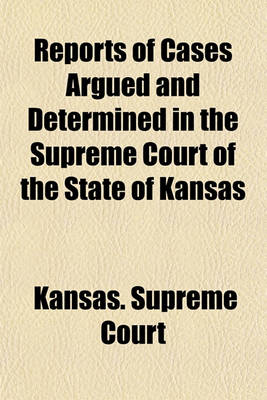 Book cover for Kansas Reports Volume 16