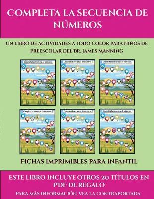 Cover of Fichas imprimibles para infantil (Completa la secuencia de números)