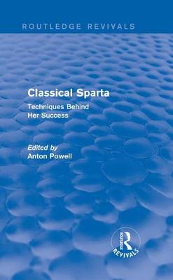 Cover of Classical Sparta (Routledge Revivals)