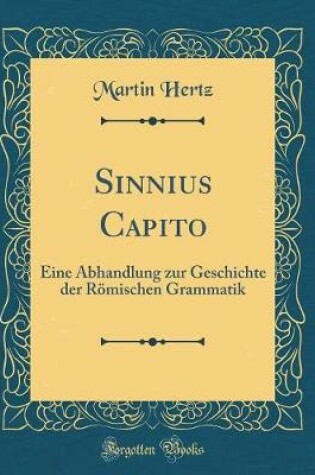 Cover of Sinnius Capito