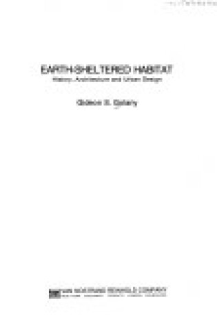 Cover of Earth Sheltered Habitat