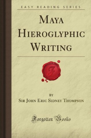 Cover of Maya Hieroglyphic Writing