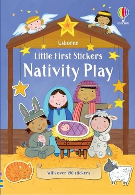 Book cover for Little First Stickers Nativity Play