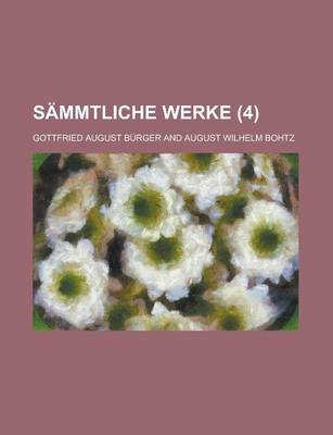 Book cover for Sammtliche Werke (4 )