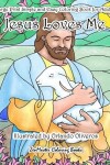 Book cover for Jesus Loves Me Large Print Simple and Easy Coloring Book for Adults