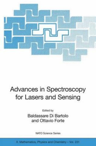 Cover of Advances in Spectroscopy for Lasers and Sensing