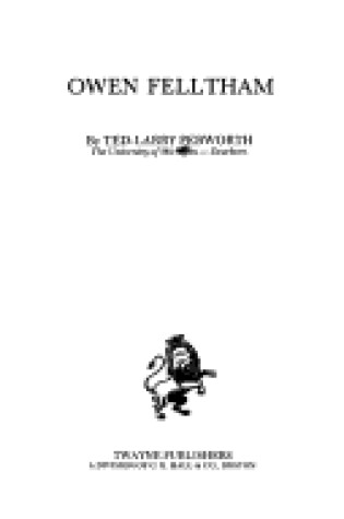 Cover of Owen Felltham