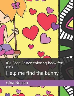 Book cover for 101 Page Easter coloring book for girls