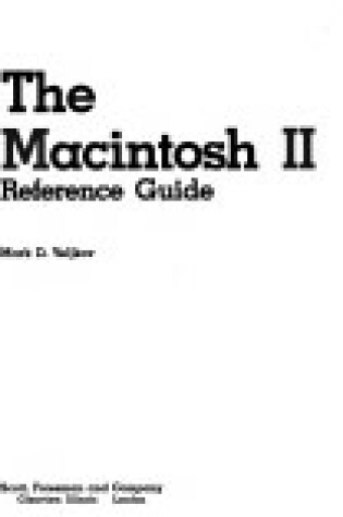 Cover of The Macintosh II Reference Guide