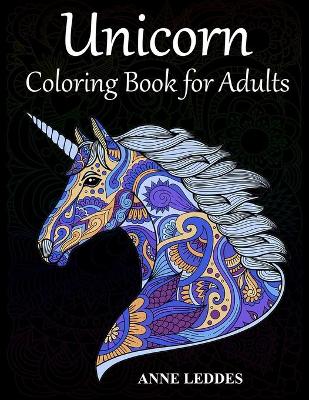 Book cover for Unicorn Coloring Book for Adults