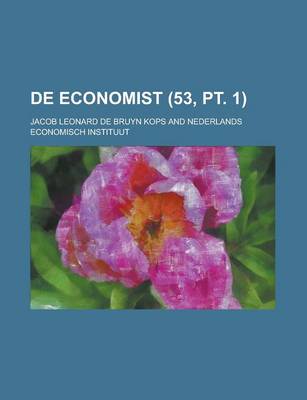 Book cover for de Economist (53, PT. 1)