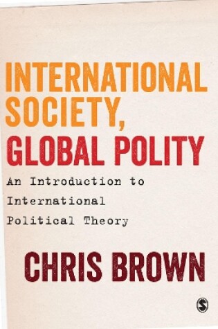 Cover of International Society, Global Polity