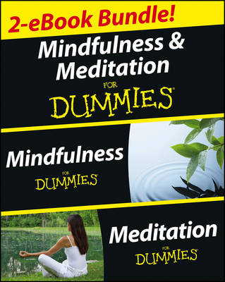 Book cover for Mindfulness and Meditation For Dummies, Two eBook Bundle with Bonus Mini eBook