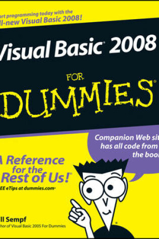 Cover of Visual Basic 2008 For Dummies