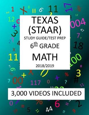 Book cover for 6th Grade TEXAS STAAR, MATH