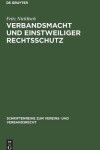 Book cover for Verbandsmacht Und Einstweiliger Rechtsschutz