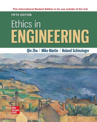 Book cover for ISE Ethics in Engineering