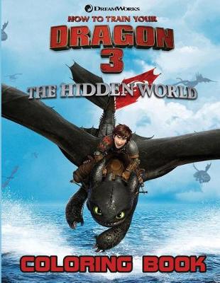 Book cover for How to Train Your Dragon 3 Coloring Book