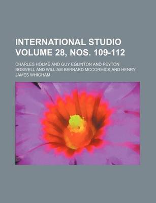 Book cover for International Studio Volume 28, Nos. 109-112